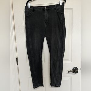 Halara Flex Womens Mid Rise Double Seam Casual Black Skinny Jeans Large 31x25.5